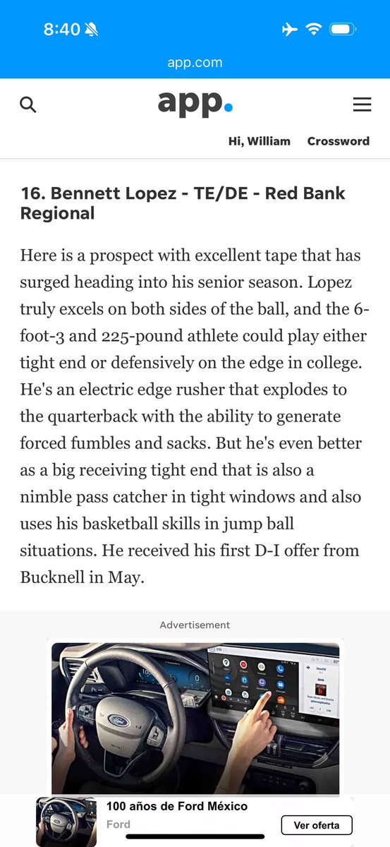 Bennett Lopez (@bennettlopezzz) on Twitter photo Thank you <a href="/APPSportsDesk/">APPSportsDesk</a> for recognizing me and ranking me as the 16th best player in the Shore. Still more to prove! Thank you <a href="/APPSportsDesk/">APPSportsDesk</a> for recognizing me and ranking me as the 16th best player in the Shore. Still more to prove!