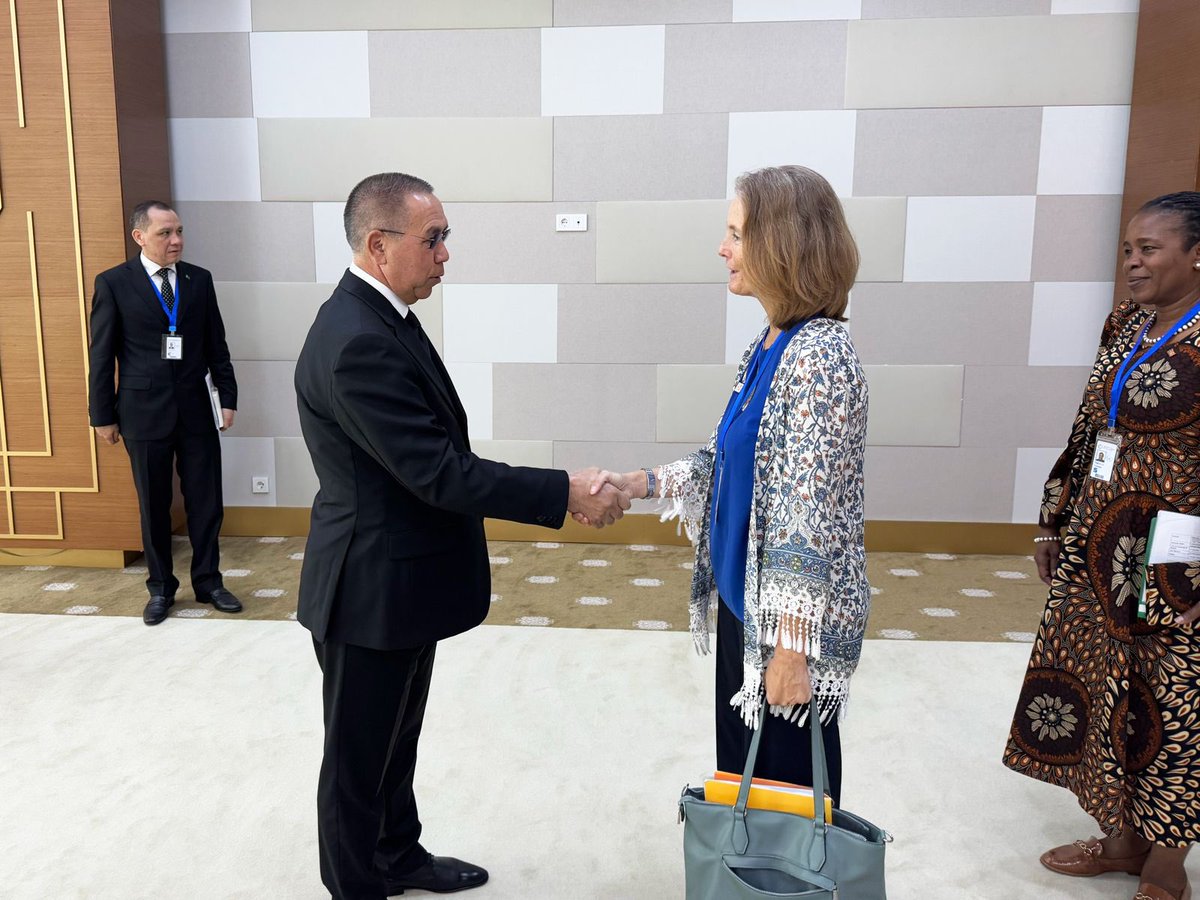 Honoured to meet with #Turkmenistan Deputy Prime Minister on Finance and Economy Hojamyrat Geldimyradov.

We thank the government for our long-standing partnership and reaffirm our shared vision: investing in the human capital of women and youth to build a brighter future for all