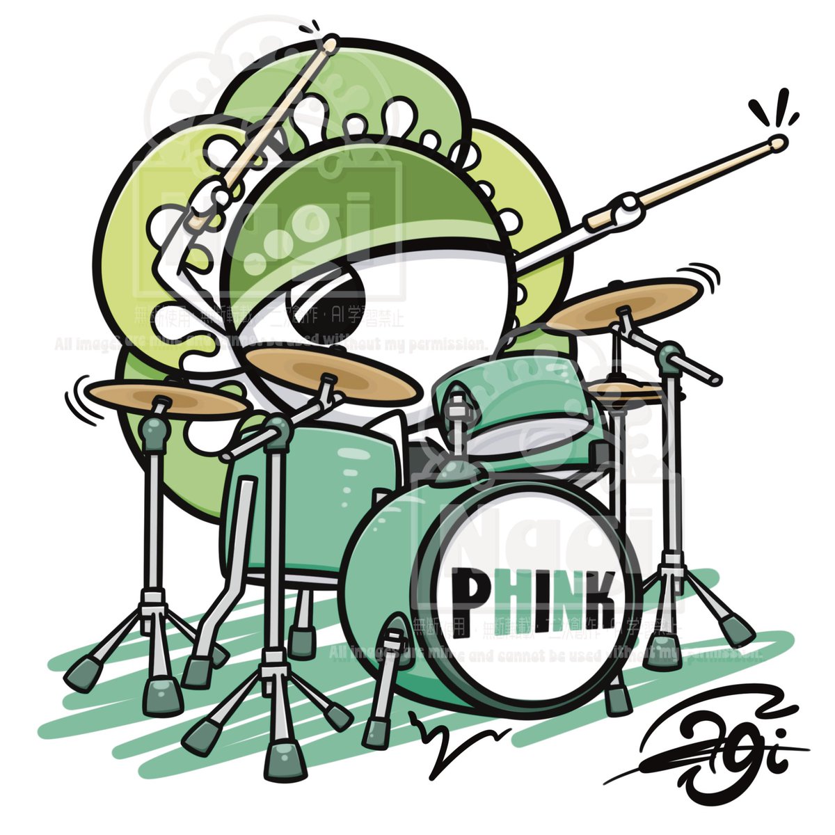 nagi_u35's tweet photo. 🥁
#イラスト #illustration #PHINK https://t.co/WeaJLARX62