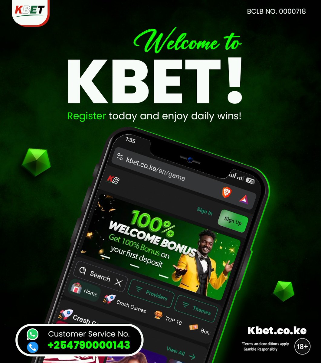 kbetltd's tweet photo. Winning made easier with kbet.
Hujachelewa bado,karibishwa na 100% bonus
Sign-up to win more https://t.co/LJpPiY5vU7

Terms and Conditions apply| Strictly 18+ years of age.
#kbet #ChachishaNaKBet https://t.co/CTQgnM4AQy