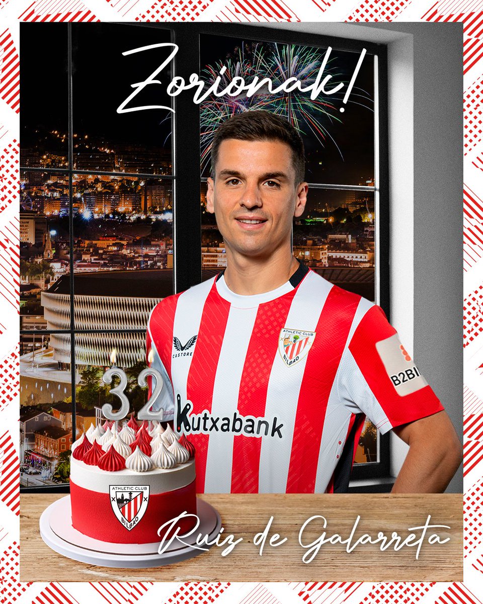 🥳 ¡Galarreta cumple 3⃣2⃣ años! 

🎈 Zorionak, Iñigo! Gozatu egunaz!

#AthleticClub 🦁