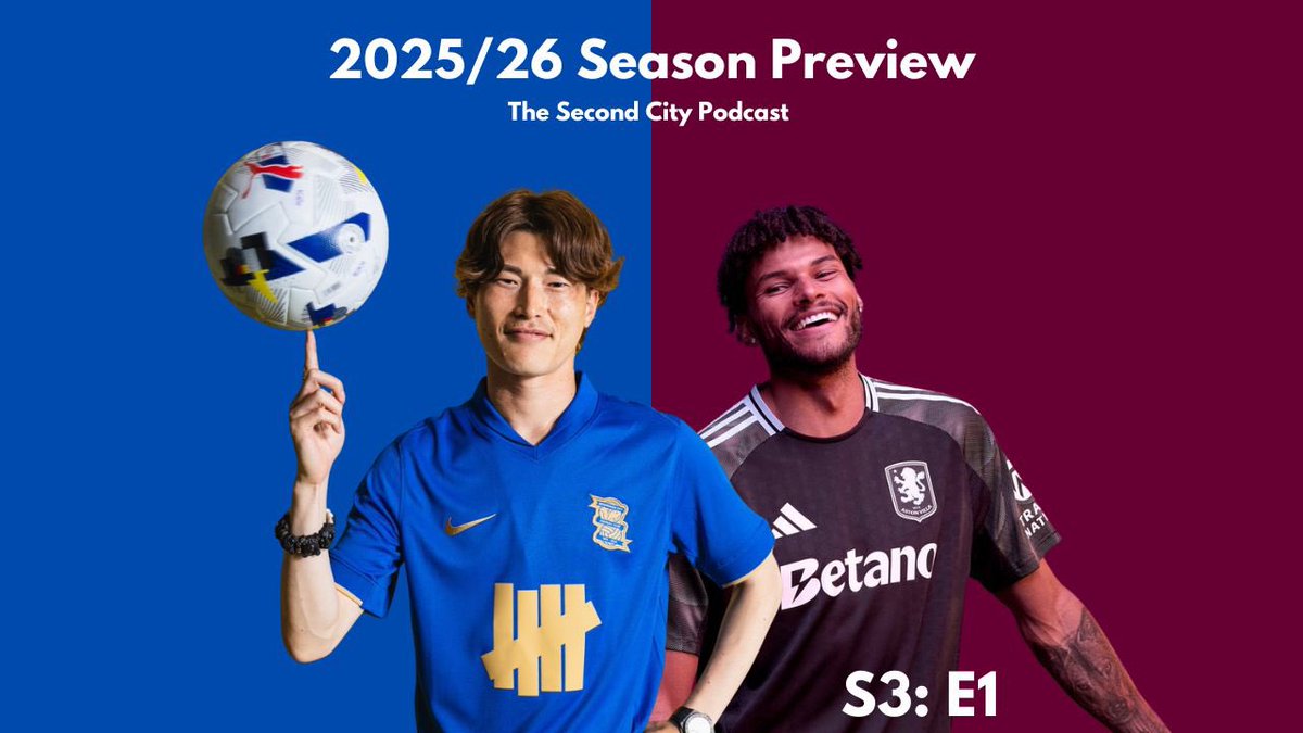 2ndCityPod's tweet photo. Watch the start of the new season of the SCP - 2025/26 Aston Villa &amp; Birmingham City Season Preview &amp; Predictions on YouTube now: 

https://t.co/svlRzTFPLQ

#avfc #bcfc #villa #blues #utv #kro https://t.co/3o3TlAnCQX