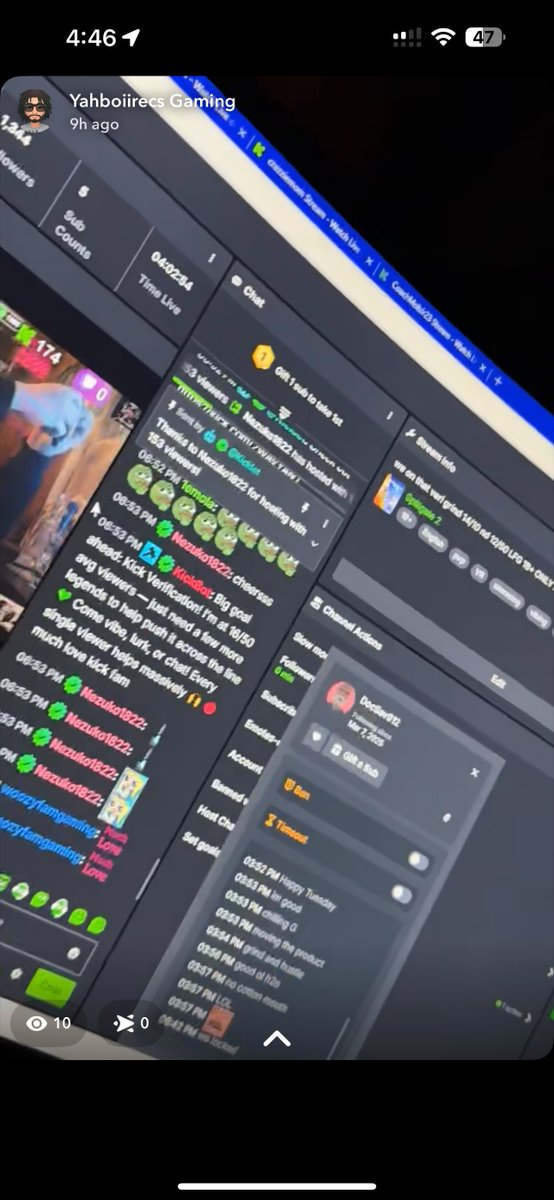 Yahboiirec (@yahboiirec) on Twitter photo We hit the most viewers we ever had today a mf stream 13 hours and we still grinding big shoutout to <a href="/Nezuko_1822/">Vivian Rosas~Vela</a> with the big host and <a href="/PearlOutLoud/">PearlOutLoud</a> for the sub much love time to get some rest and keep grinding We hit the most viewers we ever had today a mf stream 13 hours and we still grinding big shoutout to <a href="/Nezuko_1822/">Vivian Rosas~Vela</a> with the big host and <a href="/PearlOutLoud/">PearlOutLoud</a> for the sub much love time to get some rest and keep grinding