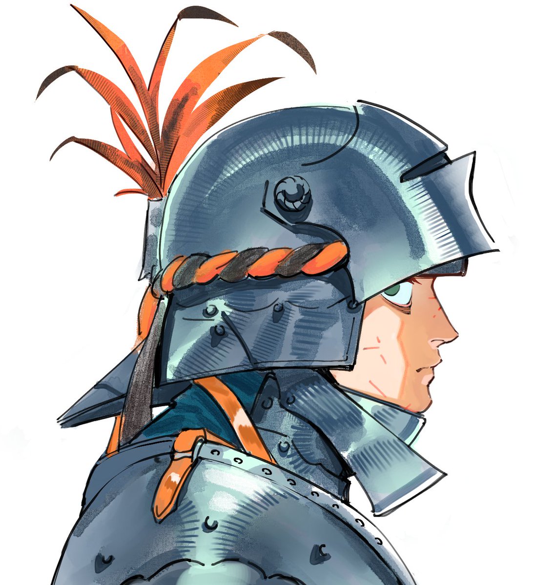 Armor painting test. A menacing knight…