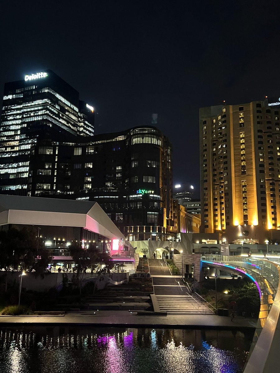 A beautiful clear night in Adelaide. Good to be back.