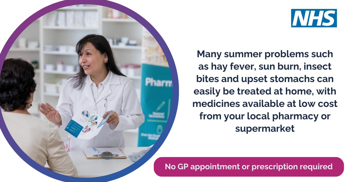 With pharmacies in most villages and towns, you’re never far away from advice and treatment for common summer problems such as hay fever, insect bites &amp; stomach upsets. 

#Pharmacies stock lots of medications and treatments you can buy over the counter. ➡️ ow.ly/aXLl50SKOHJ