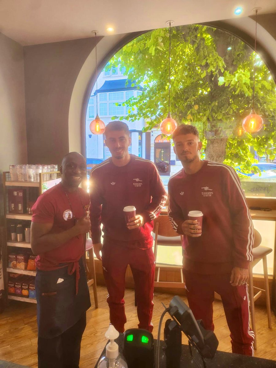 My friend met Kai and Benjamin earlier today they were on the way to training.