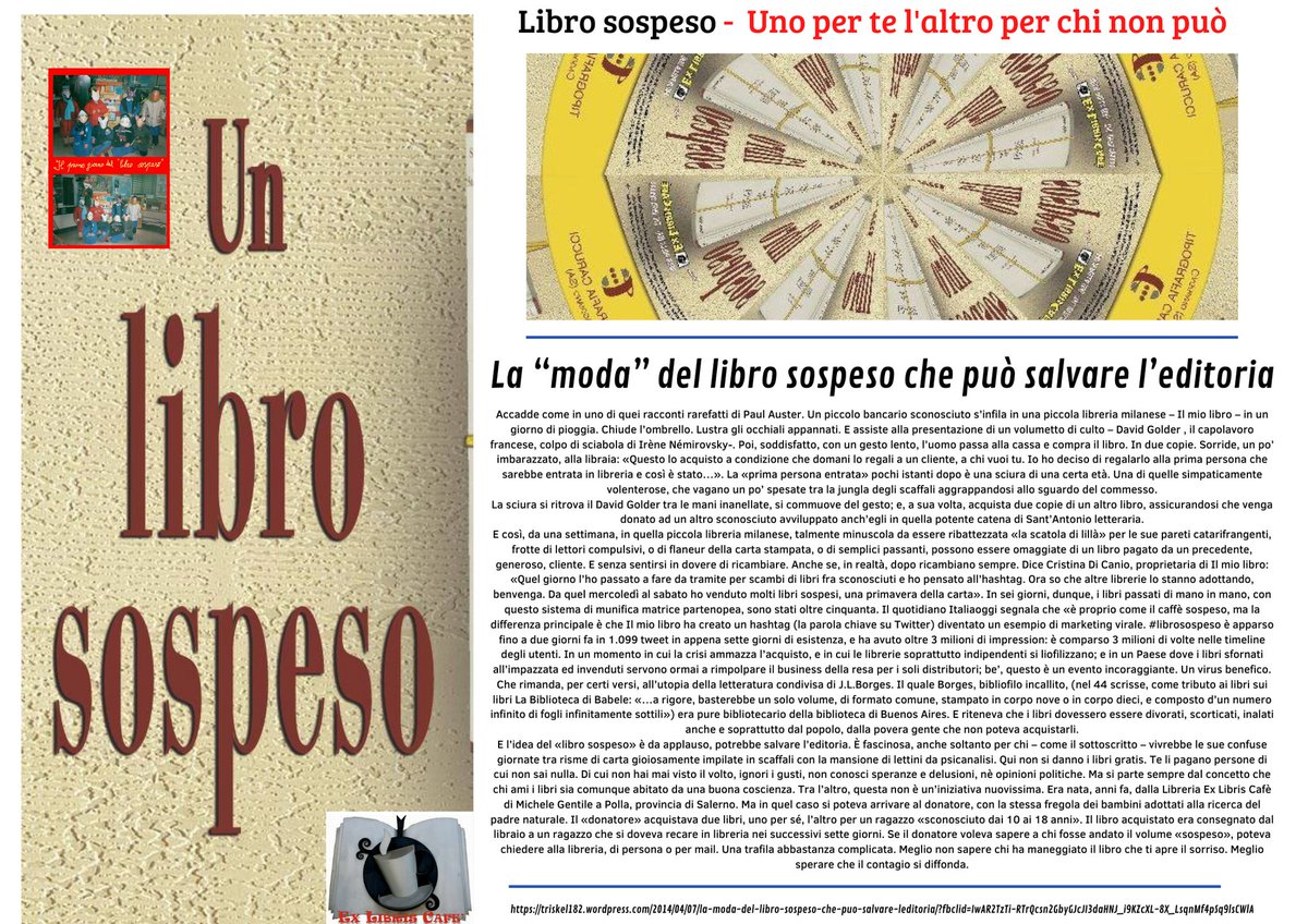 L'idea fascinosa che Francesco Specchia definì: la moda che può salvare l'editoria in Italia. 
#Libero - 2014)