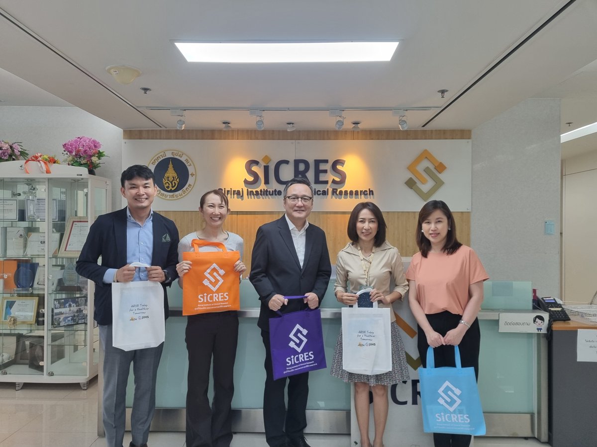 We’re pleased to welcome the Japan Institute for Health Security (JIHS) to SICRES again. It’s a pleasure to have you with us.

#SICRES #JIHS