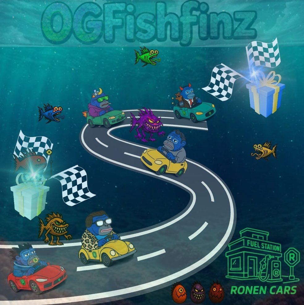 OGFishFinz (@ogfishfinz) on Twitter photo 🐟 🚗 What's good Racers!
At the coves we love the thrill of the race 🏁
So much in fact, we have given away almost 50 <a href="/RonenCars/">Ronen Cars</a> to our holders 👀
It doesn't stop there!
🎁 Game Giveaways for OG & Feedlingz holders are DAILY!
take a dip in the coves
discord.gg/js9EYzPvcJ 🐟 🚗 What's good Racers!
At the coves we love the thrill of the race 🏁
So much in fact, we have given away almost 50 <a href="/RonenCars/">Ronen Cars</a> to our holders 👀
It doesn't stop there!
🎁 Game Giveaways for OG & Feedlingz holders are DAILY!
take a dip in the coves
discord.gg/js9EYzPvcJ