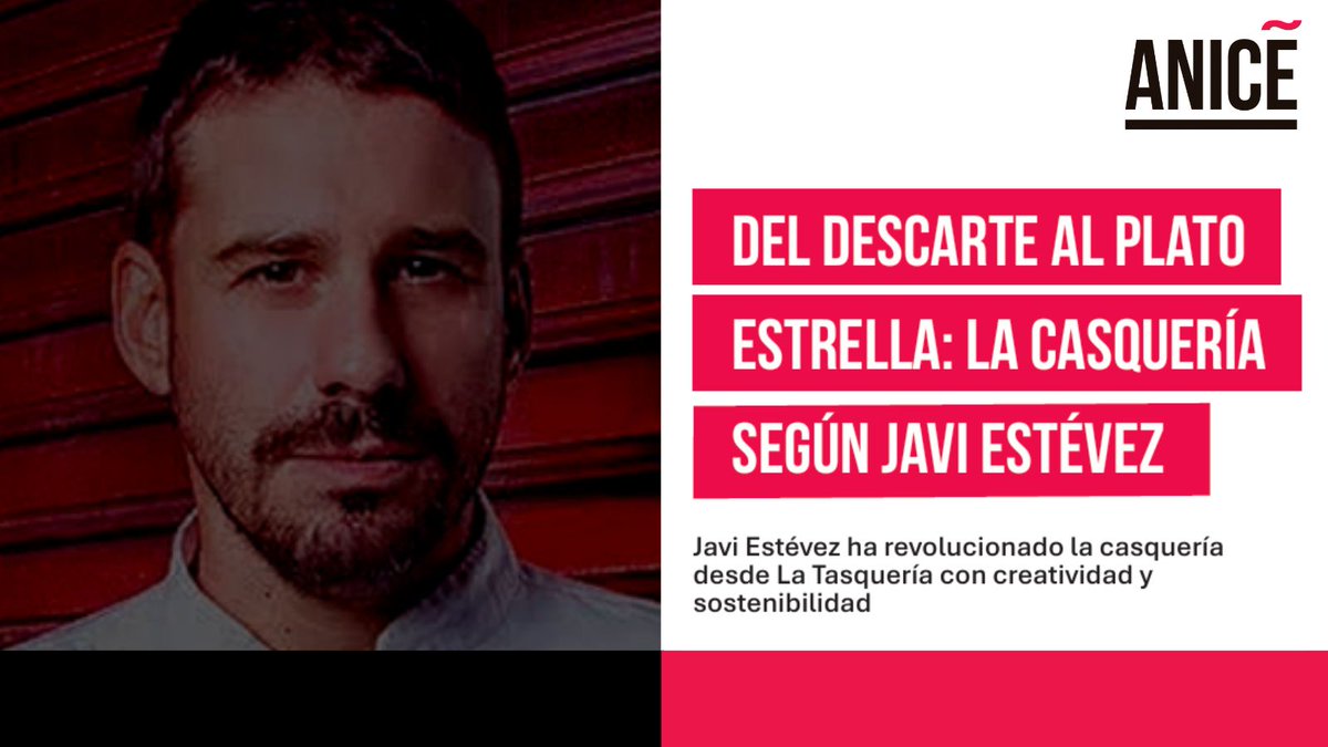 ANICE (@anice_es) on Twitter photo 🥩♻️ "La #casquería es el arte de darle una segunda vida a la carne", <a href="/ChefJaviEstevez/">ChefJaviEstevez</a>.
En <a href="/LaTasqueria/">La Tasquería</a> une #innovación y #sostenibilidad, convirtiendo con maestría lo que otros desechan, en auténticas joyas gastronómicas.
Más en #EntrevistaAnice 🔗 bit.ly/3H5N0Yn 🥩♻️ "La #casquería es el arte de darle una segunda vida a la carne", <a href="/ChefJaviEstevez/">ChefJaviEstevez</a>.
En <a href="/LaTasqueria/">La Tasquería</a> une #innovación y #sostenibilidad, convirtiendo con maestría lo que otros desechan, en auténticas joyas gastronómicas.
Más en #EntrevistaAnice 🔗 bit.ly/3H5N0Yn