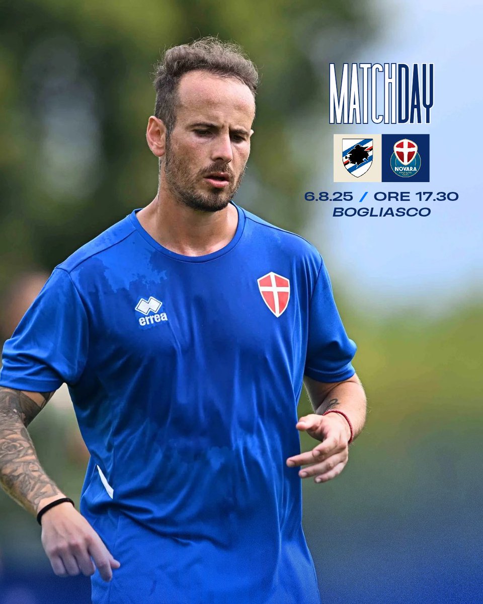 Oggi giocano gli azzurri! 💪🏻

Sampdoria v Novara
6.8.25 | 17.30
C.S. Mugnaini, Bogliasco

🔒 Il match sarà a porte chiuse
📺 La gara sarà trasmessa in diretta su Telenord Liguria e in streaming su telenord.it e sul canale YouTube Telenord Liguria 

#ForzaNovara 🔵⚪