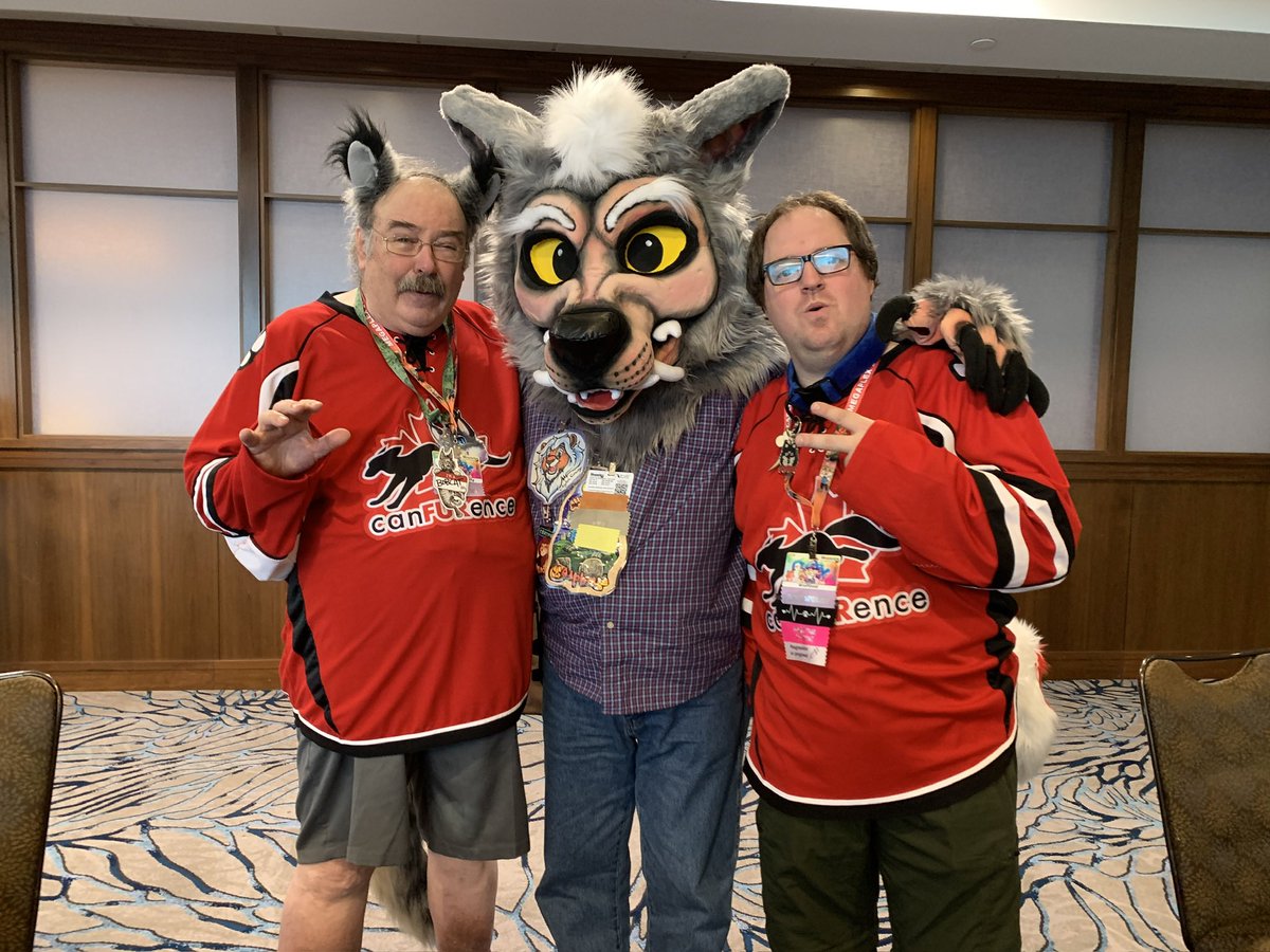 Happy Werewolf Wednesday all my furry family and friends. If you wonder why I say Werewolf Wednesday it’s because these are 2 of my other fursuits. May you all have the most amazing day today. Big hugs and much love to you all.