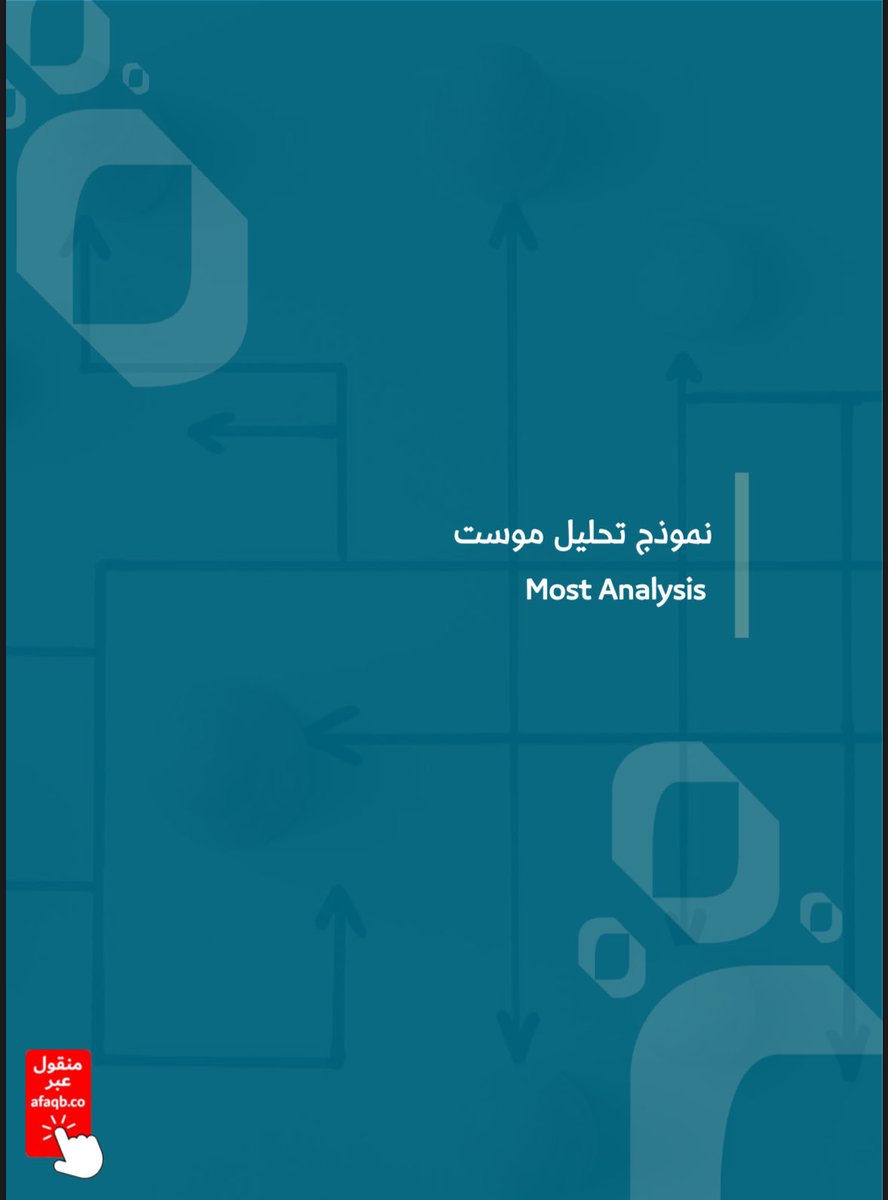 قالوا: كيف تعرف أنها شركة ومنظمة عليها الكلام والقيمة؟

قال : رؤيتها تطبقها ، و مو على ورق تشوفها !!

بالنسبة لي :متأكدة إن هذه الشركة ماشيه على تحليل MOST 🙄

هذي الأستراتيجية هي أداة تربط بين الرؤية الكبيرة والأعمال اليومية، والأهم أنك تقدر تطبق على المستوى البعيد .

يعني يخليك