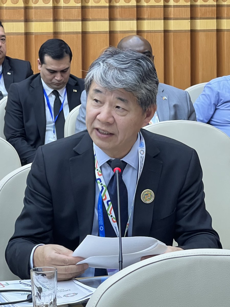 IAEATC's tweet image. Addressing the #LLDC3 Ministerial Meeting on South-South Cooperation, #DDGTC Liu highlighted that “@IAEAorg recognizes South-South Cooperation as a transformative mechanism to bridge gaps, share expertise, and scale up sustainable solutions.”

Learn more: bit.ly/40RgsId