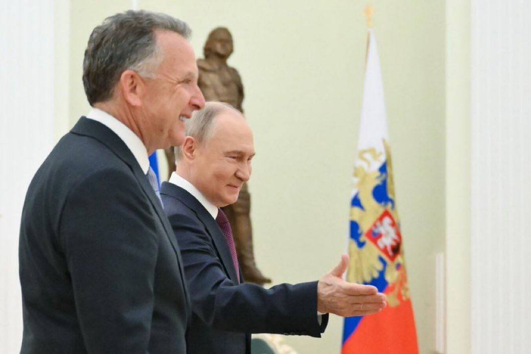 ⚡️ Breaking News:
🇷🇺 Russian President Vladimir Putin meets with US Envoy Steve Witkoff at the Kremlin.
#Putin #USA #Kremlin #BreakingNews #Diplomacy