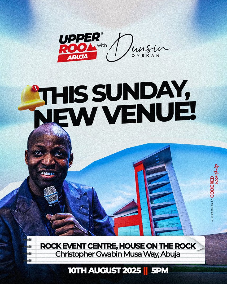 outpouring_live's tweet photo. This Sunday Generation Intimacy will gather in the city of Abuja to raise a sound to the audience of ONE as the Lord makes room for us at House on the Rock Abuja.

🗓️: 10th,August (THIS SUNDAY)
⏱️: 5pm
📍: House On The Rock, Abuja.
📡: YouTube @Dunsin Oyekan

#ThisIsJacob
#geni https://t.co/uArq94Lmdm