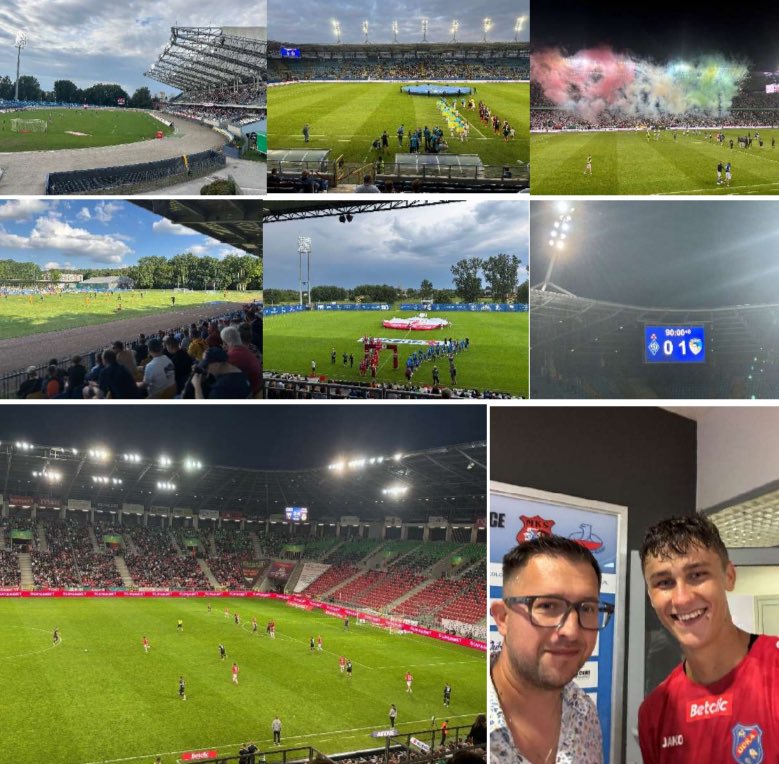 7 obejrzanych meczów w 10 dni na różnych poziomach rozgrywkowych: el. LM (2), el. LE, I liga (2), II liga i III liga ⚽️