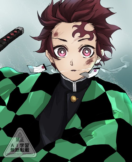 竈門炭治郎 「透き通る世界 #鬼滅の刃」|しぶのイラスト