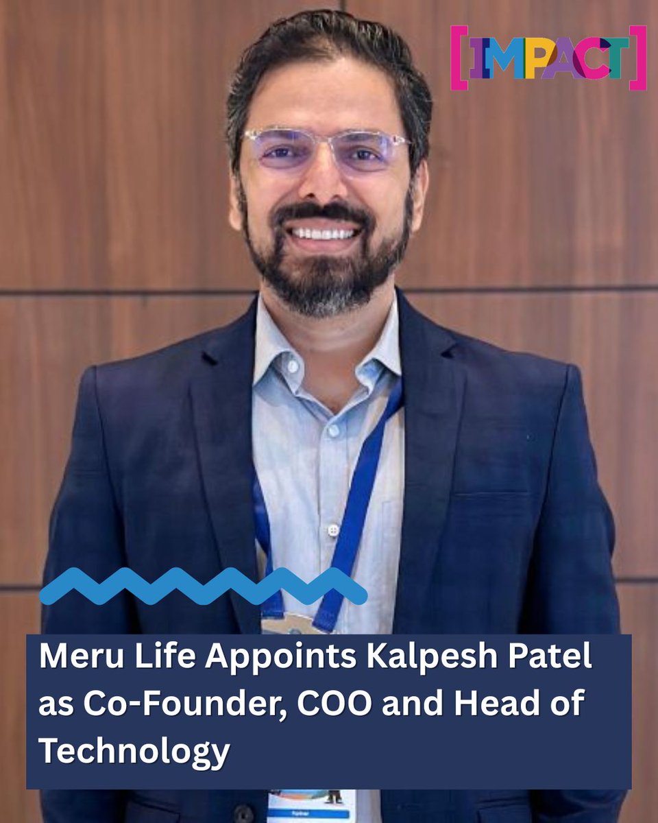 Meru Life strengthens its leadership team by appointing Kalpesh Patel as Co-Founder, COO &amp; Head of Technology.

#mihirkarkare #kalpeshpatel #merulife #impact