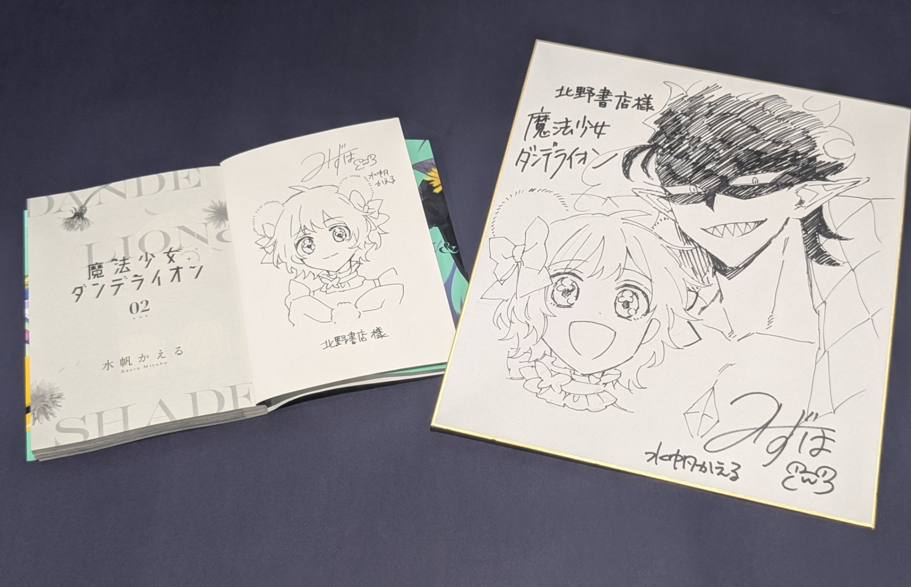 [当選品] 婚活は魔導書から　ぽんとごたんだ先生直筆イラスト&サイン入り色紙 当選品] 婚活は魔導書から ぽんとごたんだ先生直筆イラスト