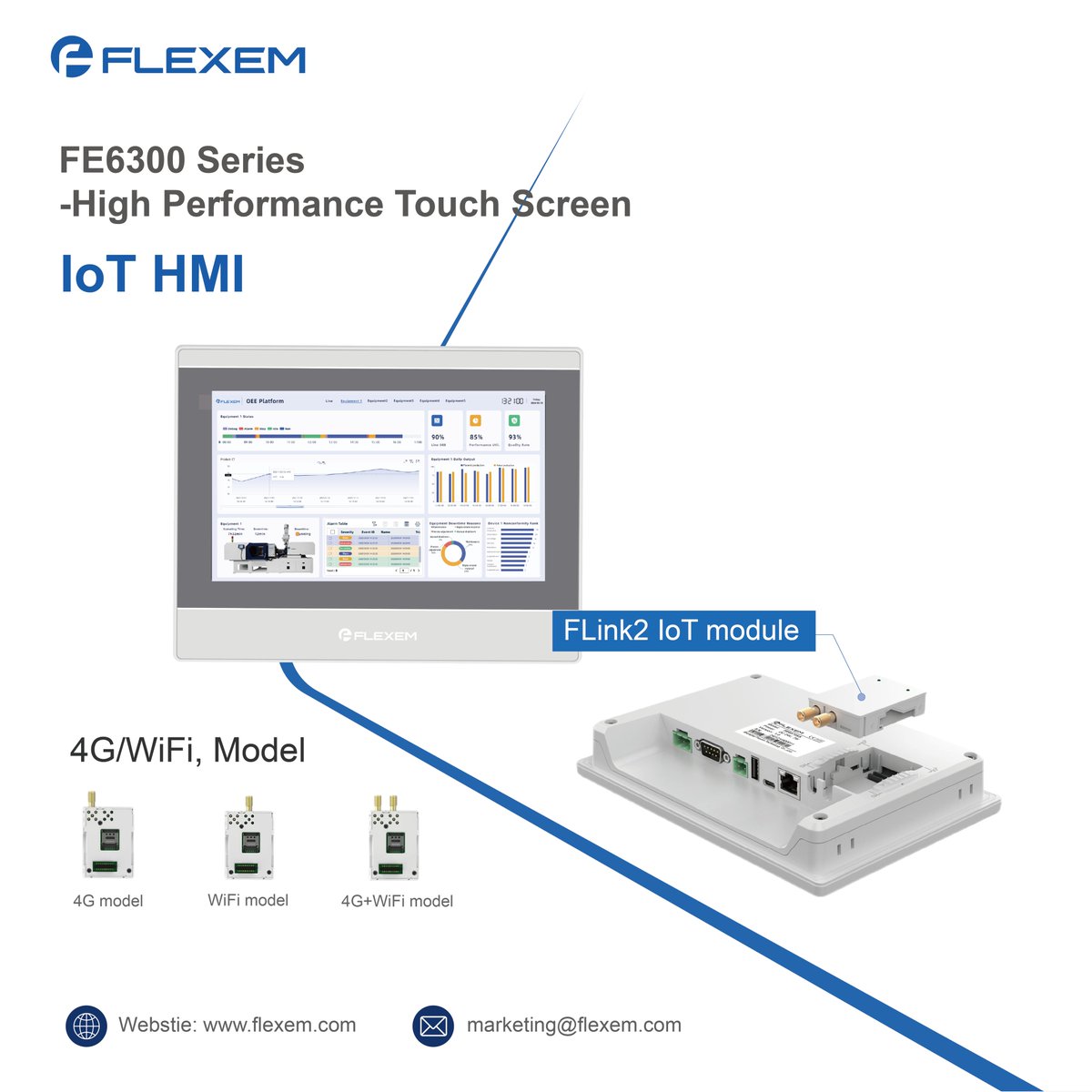 FlexemTech's tweet image. 🚀 Smarter automation starts here.
FE6300 HMI:
✔️ Dual-core 1GHz CPU
✔️ Plug-in 4G/Wi-Fi module
✔️ MQTT &amp;amp; 400+ protocols
✔️ VNC remote access
✔️ C macro scripting
Tough outside, powerful inside.
📩 marketing@flexem.com
🌐 flexem.com
#HMI #IoTReady #FLEXEM #Automation