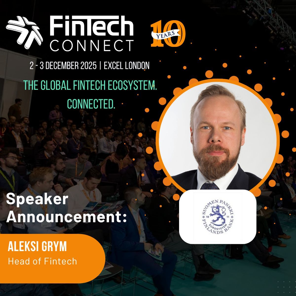 fintech_connect's tweet image. Aleksi Grym, Head of Fintech at the Bank of Finland and member of the ECB’s Digital Euro group, joins #FinTechConnect to explore the next evolution of payments.

📍 2–3 Dec 2025 · London
🎟 fintechconnect.com

#AlternativePayments #DigitalEuro #CBDC #FintechPolicy #ECB