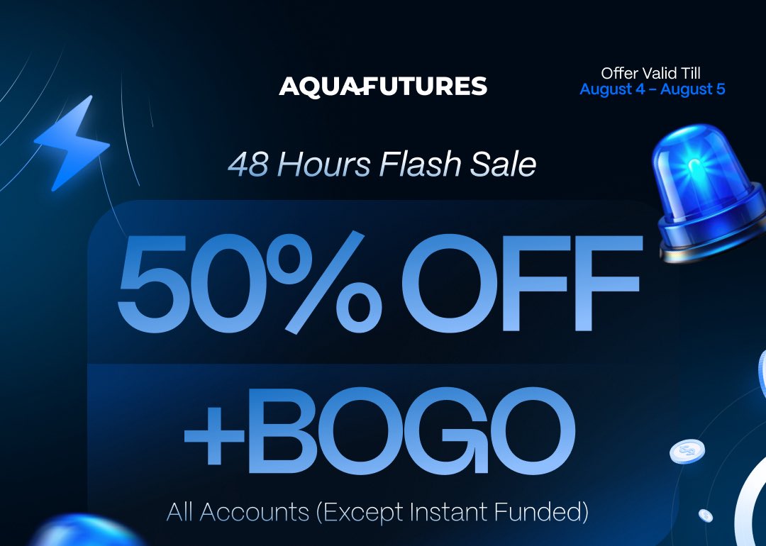 Ben kingsley (@ibenkingsley) on Twitter photo 50K Eval at $50 and 100K instant is $349
Looks juicy… <a href="/Aqua_Futures/">AquaFutures</a>
Use code - ibenkingsley for maximum discounts 50K Eval at $50 and 100K instant is $349
Looks juicy… <a href="/Aqua_Futures/">AquaFutures</a>
Use code - ibenkingsley for maximum discounts