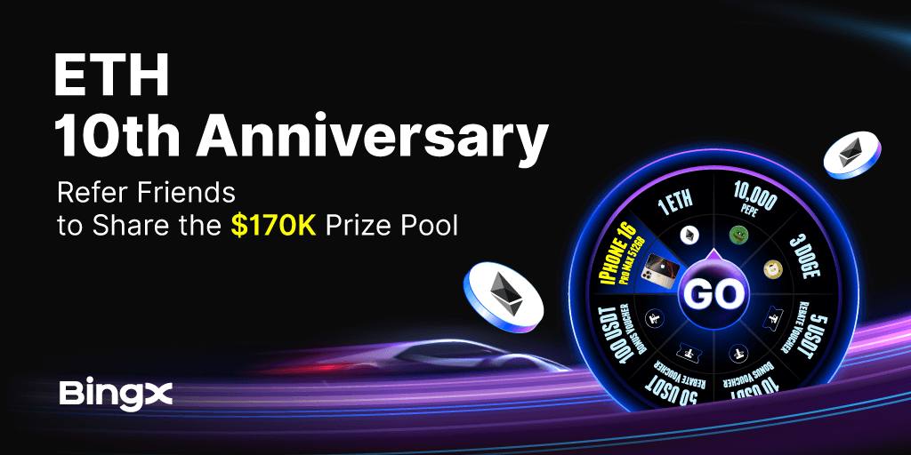 E_Tech_X's tweet image. 10 ani de Ethereum? - @BingXRomania te premiază în $ETH! 💥

Împarți 100.000$ în ETH cu alții din clasament;

Airdrop pentru tine și cei invitați;

Șansa la 1 ETH ( Roata Norocului);

ETH Torch of Fortune - 1 ETH

Partikipă* aici: bingx.com/en/activity/tu…

*Până pe 15.08.2025 😎