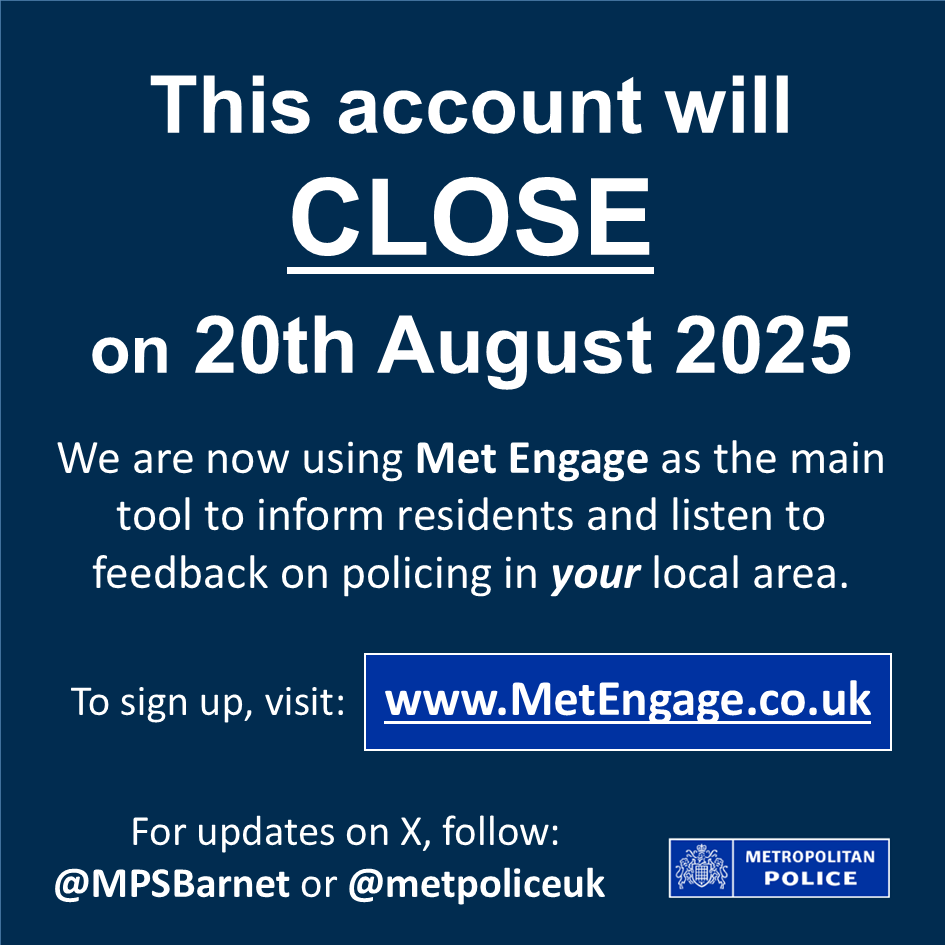 Hendon Police tweet media