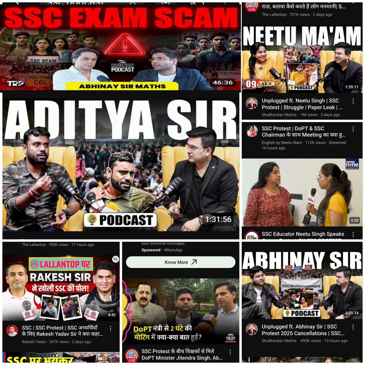 SSC Students gaye bhad mein Chhappas…..