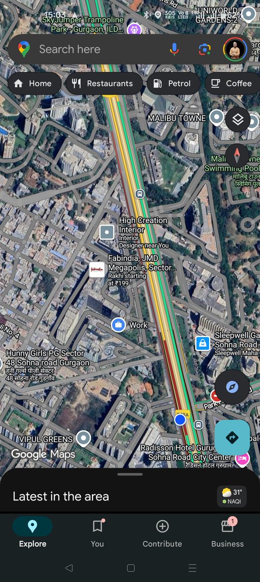 vjchaudhary's tweet image. Pathetic jam Sohna road to Subhash chowk. Everyday story @OfficialGMDA @DC_Gurugram @TrafficGGM