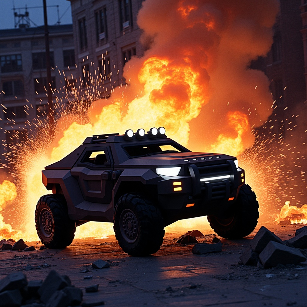 VSV action shot using the LoRA I trained for it.