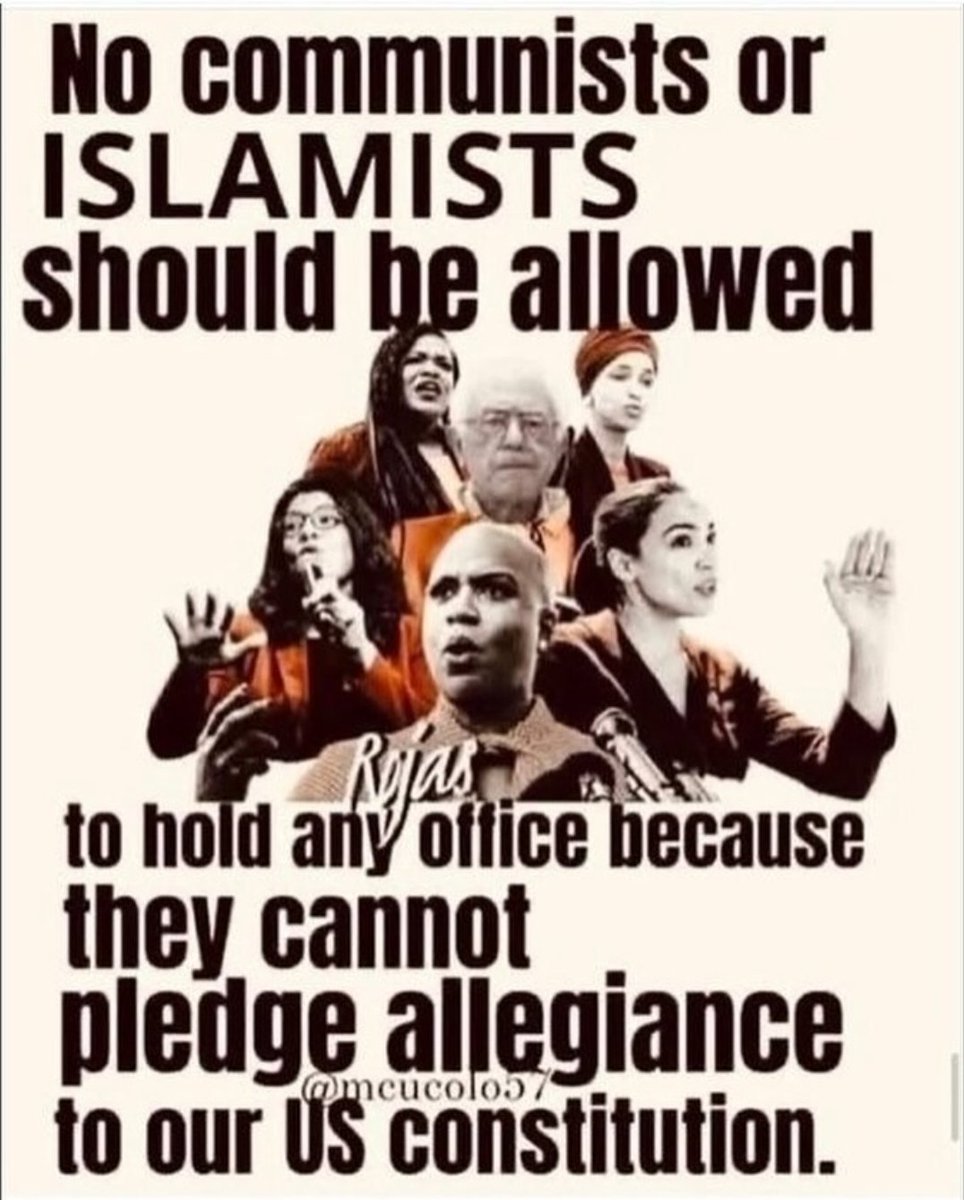 No communists or ISLAMISTS should be allowed
Rojas to hold any office because they cannot pledge allegiance to our US constitution.
AGREE? or
DISAGREE???