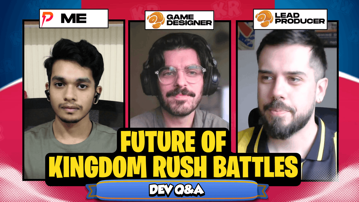 Interviewing The Devs Who are working on <a href="/ironhidegames/">Ironhide Games Studio</a> Latest Upcoming Game, Kingdom Rush Battles, Know more about their Journey &amp; the game's Future with this video !!!
👉youtu.be/JSWr01Wd6pc
