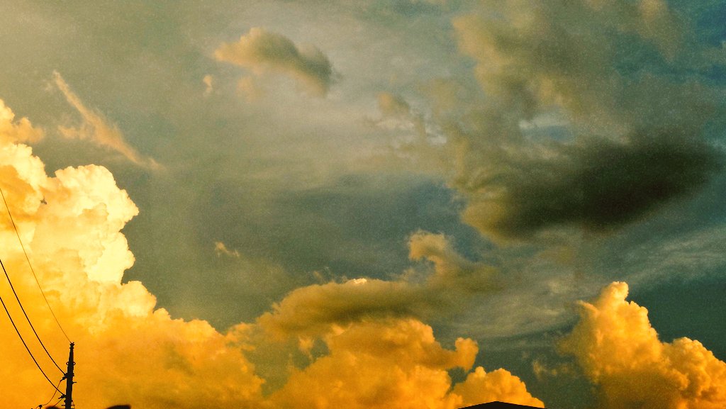 夕焼けキレイねー。