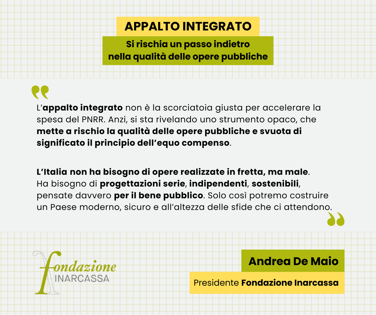 🔍 Un approfondimento necessario per capire perché l’Italia ha bisogno di scelte lungimiranti, non di semplificazioni apparenti: fondazioneinarcassa.it/it/press-room-…
