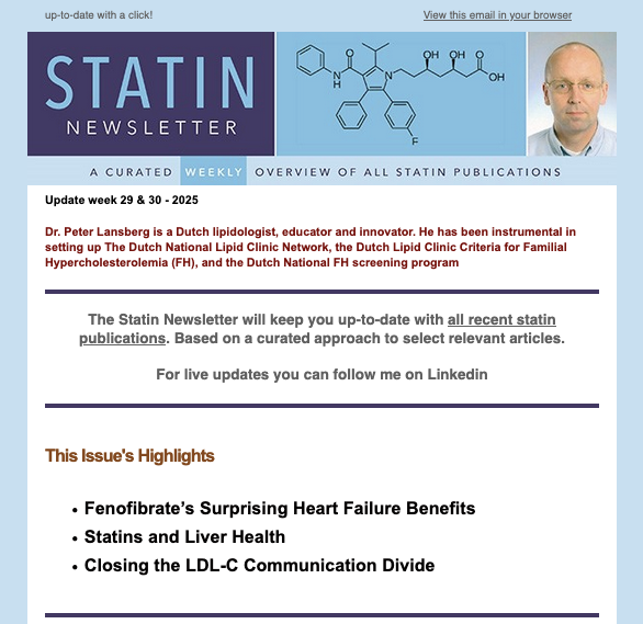 Statin Literature Update week 29 &amp; 30 , 2025 - mailchi.mp/69fbf0dadbf2/s…