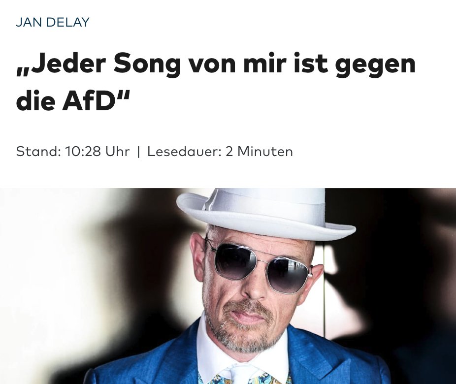 Wenn man wie Jan Delay aussieht wie ein 🤡 und Aussagen tätigt wie ein 🤡, dann liegt die Vermutung nahe, dass man auch ein 🤡 ist.