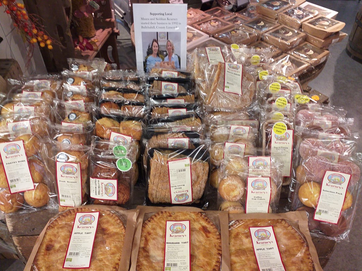 GarveysAdare's tweet photo. Soda breads, scones, tartes &amp; crumbles, cakes, buns and more from @Kearneyshomeba1, Ballyhahill, Co Limerick.

#GarveysCentra #Adare #SupportLocal https://t.co/QZ3Hw5yIwQ