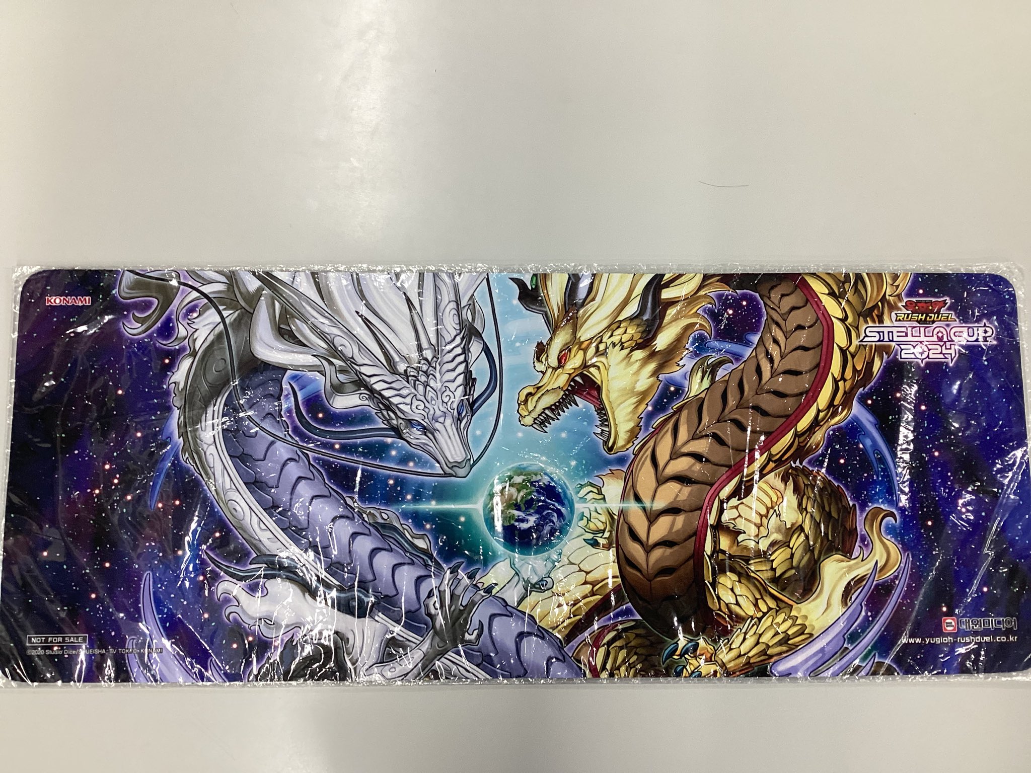 遊戯王ラッシュデュエル「天上之双輪龍」韓国公式プレイマット 遊戯王