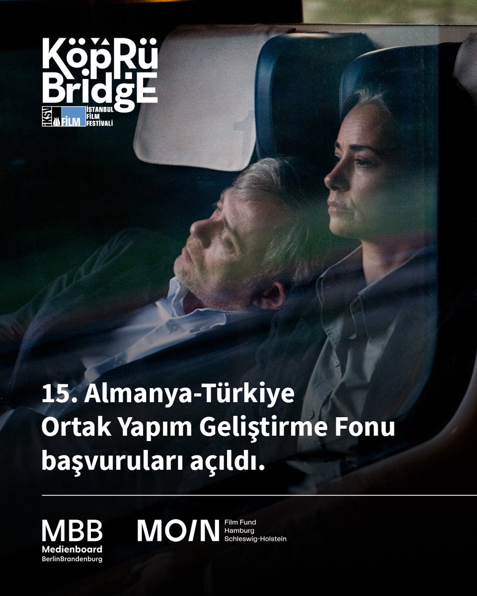 Köprüde Buluşmalar ve Medienboard Berlin-Brandenburg ile Hamburg Schleswig-Holstein Film Fonu işbirliğiyle oluşturulan “Almanya-Türkiye Ortak Yapım Geliştirme Fonu” için başvurular başladı.

Son başvuru tarihi 16 Eylül!

film.iksv.org/tr/haberler/15…