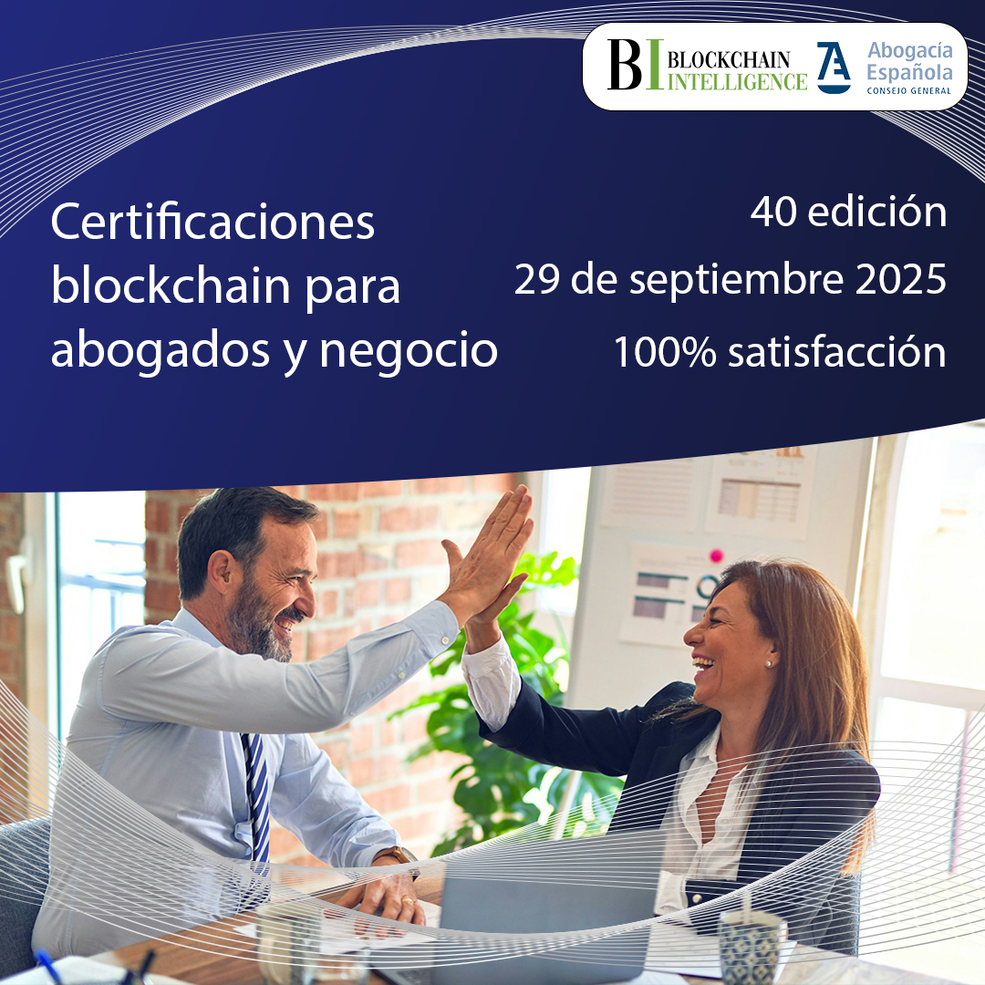 Blockchain Intelligence (BI) (@bintelligence_) on Twitter photo La 40 edición de cursos de #blockchain comienza el 29 de septiembre: blockchainintelligence.es
* Certificación de <a href="/Abogacia_es/">Abogacía Española</a> y <a href="/FelabanOnline/">FELABAN</a>
* 100% satisfacción de los alumnos
* Contenido actualizado
* LABS prácticos
* Nuestro #METAVERSO
* Recomendados por <a href="/Alastria_/">Alastria Blockchain Ecosystem</a> La 40 edición de cursos de #blockchain comienza el 29 de septiembre: blockchainintelligence.es
* Certificación de <a href="/Abogacia_es/">Abogacía Española</a> y <a href="/FelabanOnline/">FELABAN</a>
* 100% satisfacción de los alumnos
* Contenido actualizado
* LABS prácticos
* Nuestro #METAVERSO
* Recomendados por <a href="/Alastria_/">Alastria Blockchain Ecosystem</a>