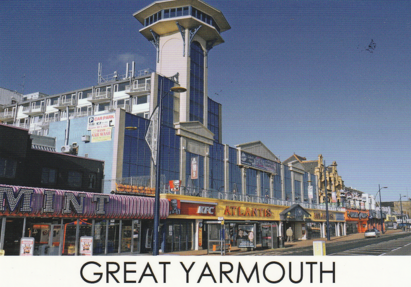 Great Yarmouth. Nothing remarkable other than the fact it's the most recent postcard I received in the post. From memory, I thought it was around 18 months ago. Postmark is actually 2020!