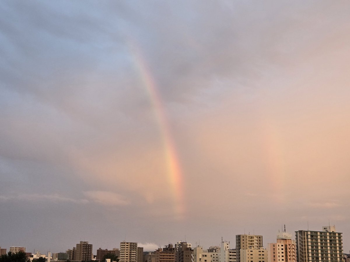 imakioa's tweet photo. ドデカイ虹。
札幌の空に
アーチをつくる雨上がり♡

皆様におすそわけ* https://t.co/nIHAWQzGXS
