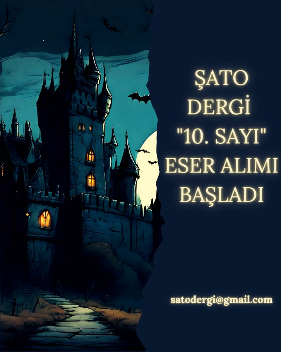 "Kozmik Korku" dosya konulu 10.Sayı öykü ve şiir alımı başladı.
Son gönderim tarihi: 30 Ağustos 2025'tir.
Eser alım şartları++