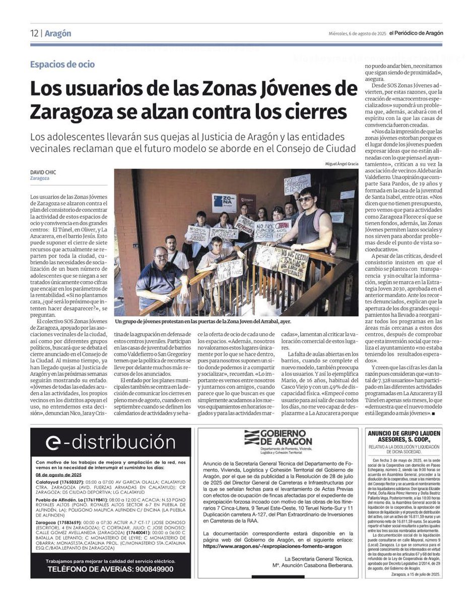 Llevamos más de 2️⃣ años alertando del desmantelamiento de las políticas de juventud por parte de Chueca. Hemos presentado 3 mociones para debatir sobre el modelo de juventud. El PP ha respondido con un portazo. Seguiremos defendiendo las políticas de juventud en nuestros barrios.