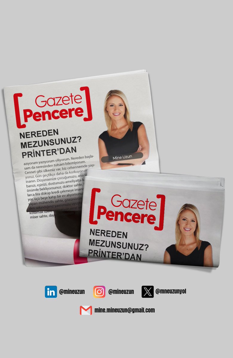 Mine Uzun 🦋 (@mneuzunyol) on Twitter photo Gülüyoruz ağlanacak halimize… ama durum cidden trajik!
Siz ne dersiniz?
Bu hafta <a href="/gazetepencere/">Gazete Pencere</a> ‘deki yazımı paylaşmak isterim.
👇🏻👇🏻👇🏻
gazetepencere.com/yazarlar/nered… Gülüyoruz ağlanacak halimize… ama durum cidden trajik!
Siz ne dersiniz?
Bu hafta <a href="/gazetepencere/">Gazete Pencere</a> ‘deki yazımı paylaşmak isterim.
👇🏻👇🏻👇🏻
gazetepencere.com/yazarlar/nered…