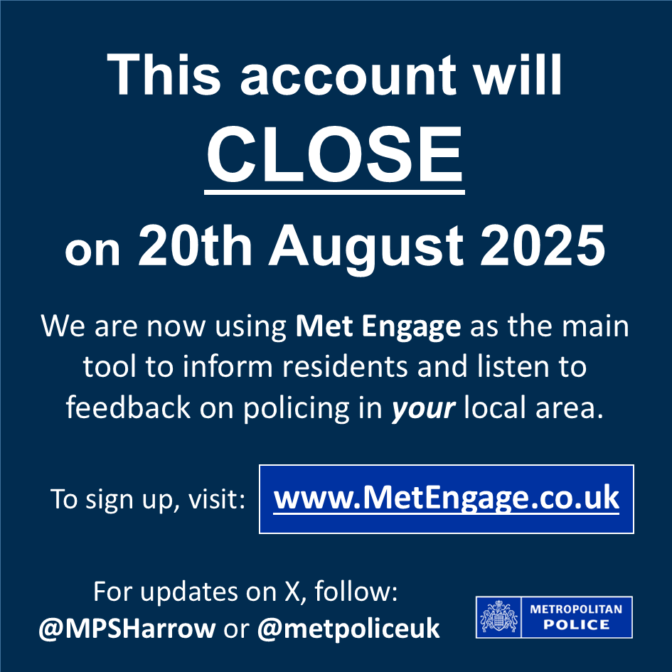 West Harrow Police tweet media