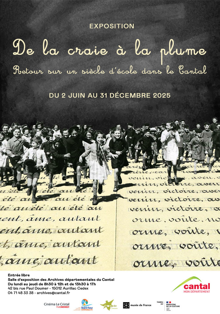 FranceArchives (@francearchives) on Twitter photo #Exposition : À partir de documents issus des fonds des #Archives du #Cantal et de l’École de Clémence Fontille – Écomusée de Margeride, l’exposition met en lumière le fonctionnement et les évolutions de l’école primaire dans le Cantal. tinyurl.com/2cpxrw94 #Exposition : À partir de documents issus des fonds des #Archives du #Cantal et de l’École de Clémence Fontille – Écomusée de Margeride, l’exposition met en lumière le fonctionnement et les évolutions de l’école primaire dans le Cantal. tinyurl.com/2cpxrw94